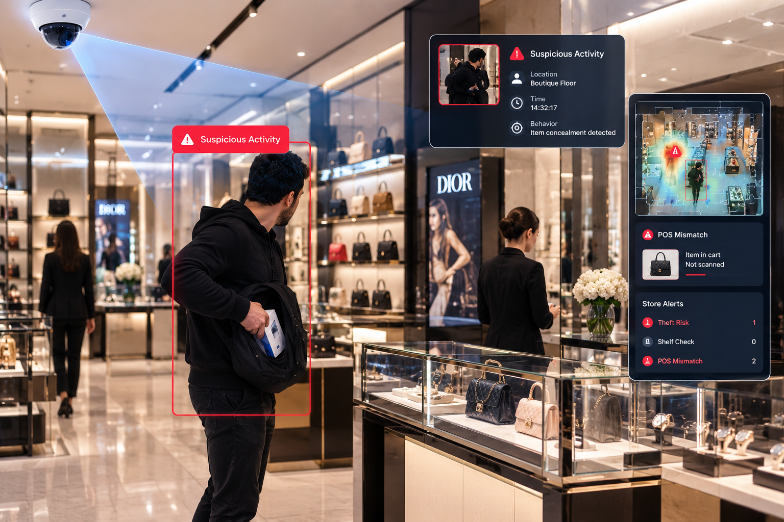 Luxury retail boutique loss prevention